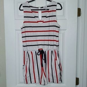 Vineyard Vines for Target Red, White, and Blue, Striped Romper Size Medium